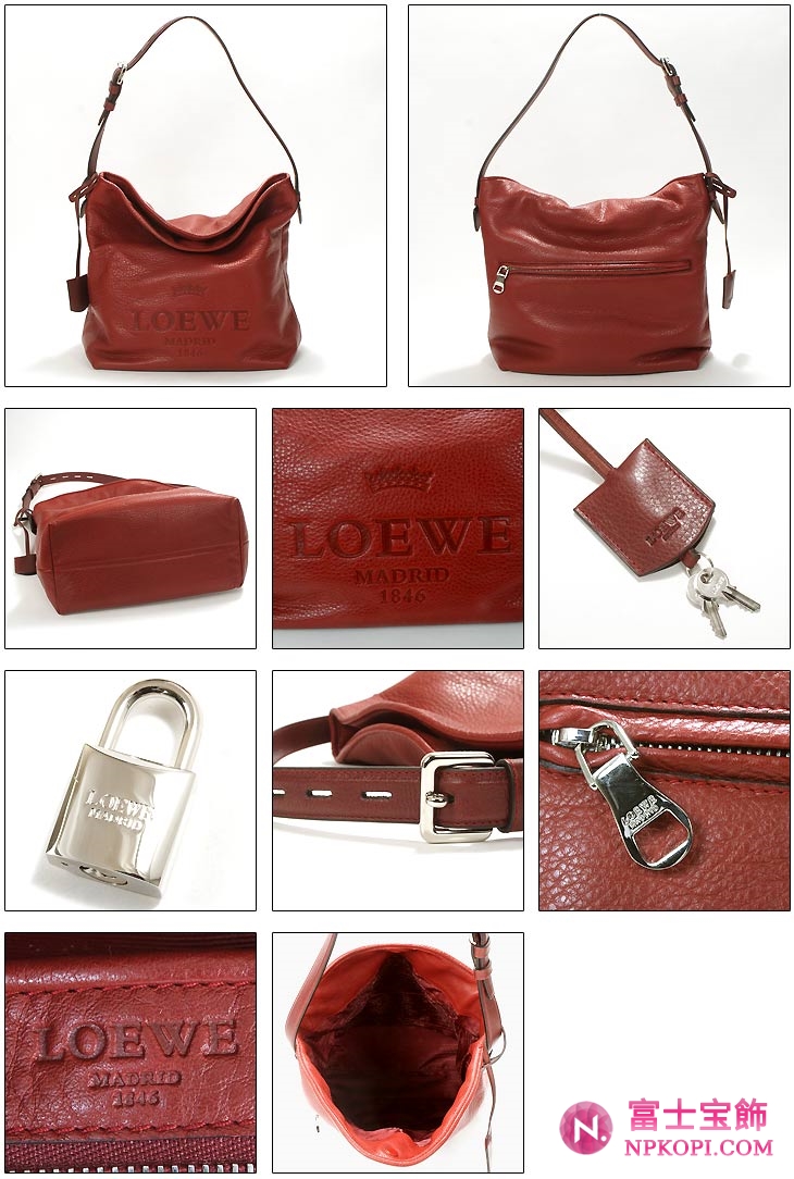 ロエベ LOEWEスーパーコピー ショルダーバッグ HOBO HERITAGE ROJO 377.65.B41 7100